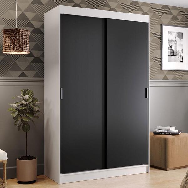 Guarda-roupa Solteiro Madesa Tokio 2 Portas De Correr 2 Gavet