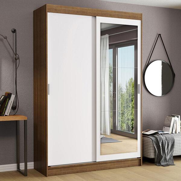 Guarda-roupa Solteiro Madesa Tokio 2 Portas De Correr Com Esp