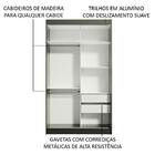 Guarda-roupa Solteiro Madesa Tokio 2 Portas De Correr De Espe