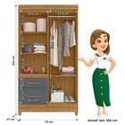 Guarda Roupa Solteiro Madri 4 Portas E 2 Gavetas Com Espelho