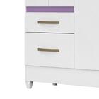 Guarda Roupa Solteiro Madri 4 Portas E 2 Gavetas Com Espelho