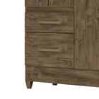 Guarda Roupa Solteiro Madri 4 Portas E 2 Gavetas Com Espelho