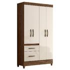 Guarda Roupa Solteiro Madri 4 Portas E 2 Gavetas - Moval
