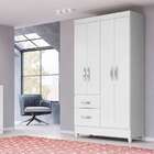 Guarda-roupa Solteiro Madri Flex 4 Pt 2 Gv Branco