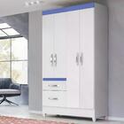 Guarda-roupa Solteiro Madri Flex 4 Pt 2 Gv Branco