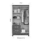 Guarda-roupa Solteiro Madri Flex 4 Pt 2 Gv Branco