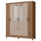 Guarda Roupa Solteiro Malta Com Espelho E Cômoda Texas Carval