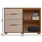 Guarda Roupa Solteiro Malta Com Espelho E Cômoda Texas Carval