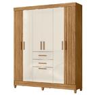 Guarda Roupa Solteiro Malta E Cômoda Texas Freijó Off White –