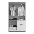 Guarda-roupa Solteiro Marbella 4 Portas 2 Gavetas 5804 Amarul