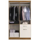 Guarda-roupa Solteiro Marbella 4 Portas 2 Gavetas 5804 Off Wh