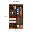 Guarda-roupa Solteiro Marchesi 6 Pt 2 Gv Demolição E Baunilha