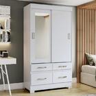 Guarda Roupa Solteiro Marel 2 Portas De Correr Flex Com Espel