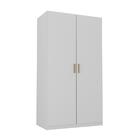 Guarda-roupa Solteiro Marsala 2 Portas 3 Gavetas Branco