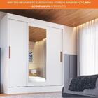 Guarda-roupa Solteiro Marselha 3 Portas 2 Gavetas Com Espelho