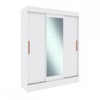 Guarda-roupa Solteiro Marselha 3 Portas 2 Gavetas Com Espelho