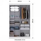 Guarda-roupa Solteiro Marselha 4 Portas Branco - Maxel