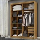 Guarda Roupa Solteiro Mdf 2 Portas 1 Com Espelho 170 Cm Quali