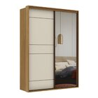 Guarda Roupa Solteiro Mdf 2 Portas 1 Com Espelho 170 Cm Quali