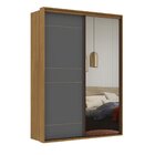 Guarda Roupa Solteiro Mdf 2 Portas 1 Com Espelho 170 Cm Quali