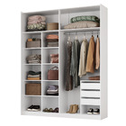 Guarda Roupa Solteiro Mdf 2 Portas 1 Com Espelho 178,5 Cm Raf