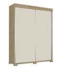 Guarda Roupa Solteiro Mdf 2 Portas De Correr Mustang Teca Off