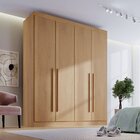 Guarda Roupa Solteiro Mdf 4 Portas 3 Gavetas Paris Plus Cinam