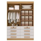 Guarda Roupa Solteiro Mdf 4 Portas 8 Gavetas Marselha Plus Ci