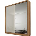 Guarda Roupa Solteiro Mdf Com Espelho 2 Portas 3 Gavetas Toro
