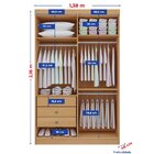 Guarda-roupa Solteiro Mdf Fenix 04 Portas 03 Gavetas Cinamomo