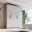 Guarda-roupa Solteiro Mdf Fenix 04 Portas 03 Gavetas Cinamomo