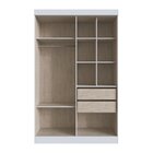 Guarda-roupa Solteiro Mdf Orlando 4 Portas 2 Gavetas Branco