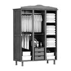 Guarda-roupa Solteiro Mel 3 Portas Espelho 3 Gavetas