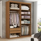 Guarda-roupa Solteiro Melbourne 4 Portas 2 Gavetas 100% Mdf A