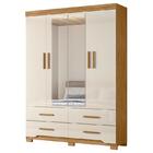 Guarda Roupa Solteiro Miami E Cômoda Texas Freijó Off White –