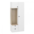 Guarda-roupa Solteiro Modulado 2 Portas Com Prateleiras E Cab