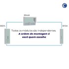 Guarda Roupa Solteiro Modulado 4 Peças Infinity Branco Line/p