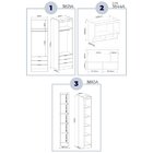 Guarda Roupa Solteiro Modulado 4 Peças Infinity Branco Line/p