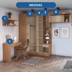 Guarda-roupa Solteiro Modulado 6 Peças Infinity Cedro/duna
