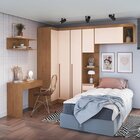 Guarda-roupa Solteiro Modulado 6 Peças Infinity Cedro|blush