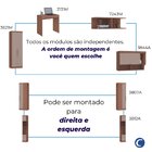Guarda Roupa Solteiro Modulado 6 Peças Infinity Macadâmia/duna