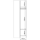 Guarda-roupa Solteiro Modulado Requinte 1 Porta 2 Prateleiras