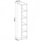 Guarda-roupa Solteiro Modulado Requinte 1 Porta 4 Prateleiras