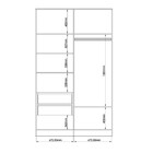 Guarda-roupa Solteiro Modulado Requinte 2 Portas 2 Gavetas 10