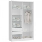 Guarda-roupa Solteiro Modulado Requinte 2 Portas 2 Gavetas 10