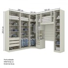 Guarda-roupa Solteiro Modulado Seletto 9 Portas 3 Gavetas Are