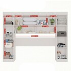 Guarda-roupa Solteiro Modulado Zurique 4 Portas Ripado Branco