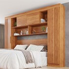 Guarda-roupa Solteiro Modulado Zurique 4 Portas Ripado Cinamo