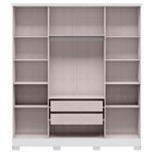 Guarda-roupa Solteiro Mônaco 4 Portas 2 Gavetas Branco - Mx M