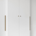 Guarda-roupa Solteiro Mônaco 4 Portas 2 Gavetas Branco - Mx M